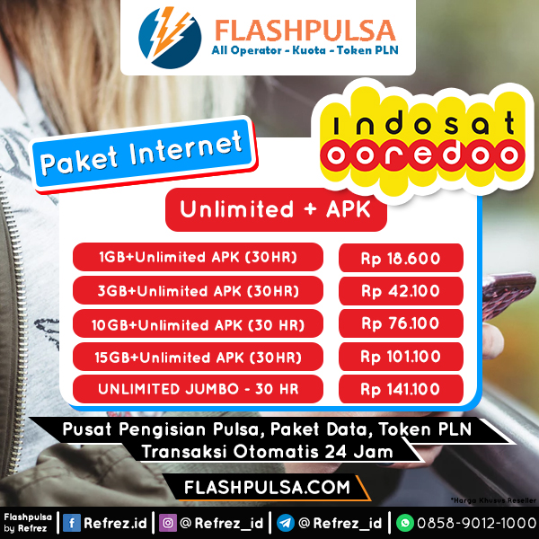 indosat-unlimited – Flashpulsa – Pulsa Online